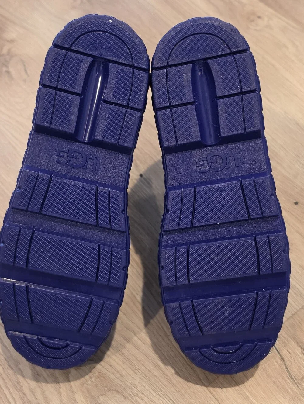UGG Womans Drizlita Genuine Shearling Lined Blue Rain Boots